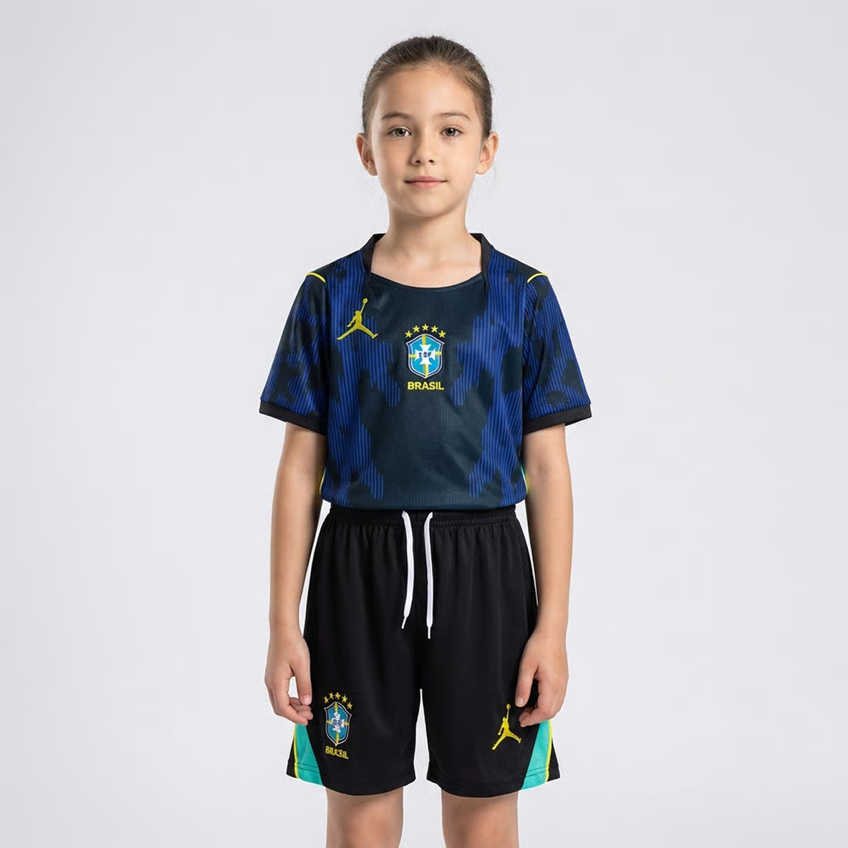 Conjunto Infantil Nike Feminino Brasil 2026/27 Copa do Mundo II Torcedor