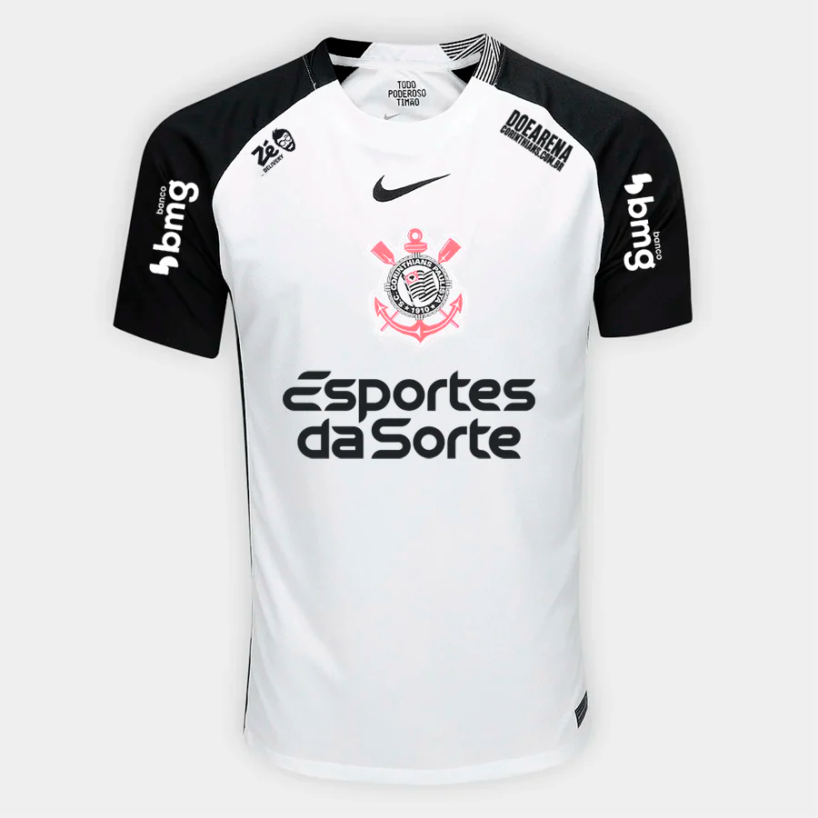 Camisa Nike Corinthians 2025/26 I Torcedor Com Patrocínios