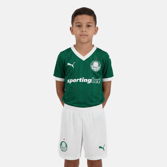 Conjunto Infantil Puma Palmeiras 2025/26 I
