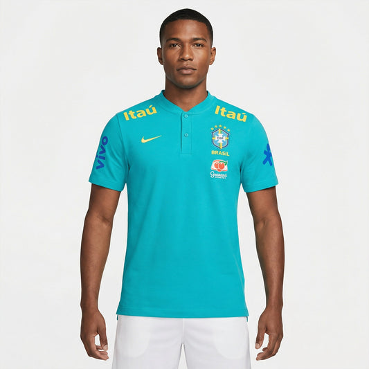 Camisa Nike Brasil 2021/22 Pré-Jogo Masculina Torcedor