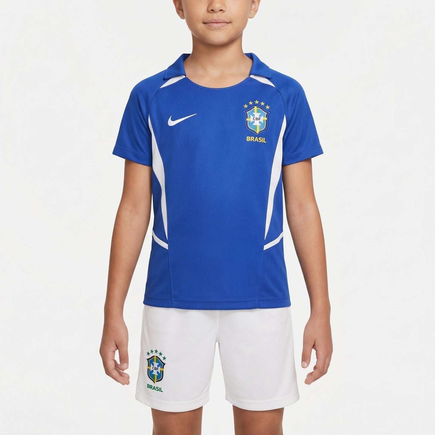 Conjunto Infantil Nike Brasil Feminino II 2002/2003