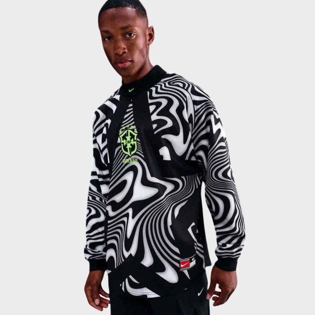Camisa Seleção Brasileira Goleiro Manga Longa - 26/27 - Torcedor Nike
