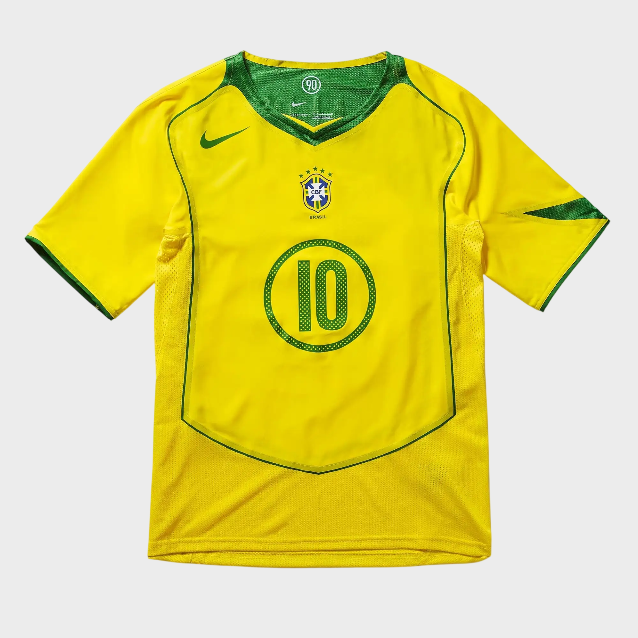 Camisa Seleção Brasileira I 2004 Reedição Total 90 Nike - RONALDINHO 10