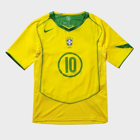 Camisa Seleção Brasileira I 2004 Reedição Total 90 Nike - RONALDINHO 10