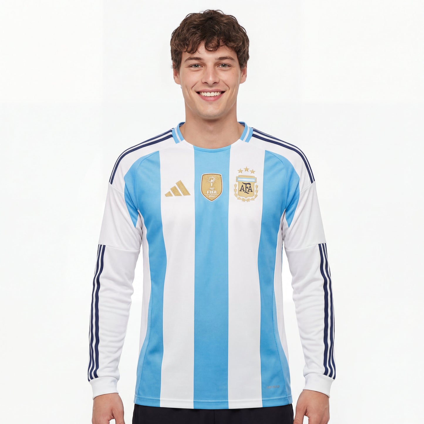 Camisa Argentina 2026 Jogador I Manga Longa Copa do Mundo