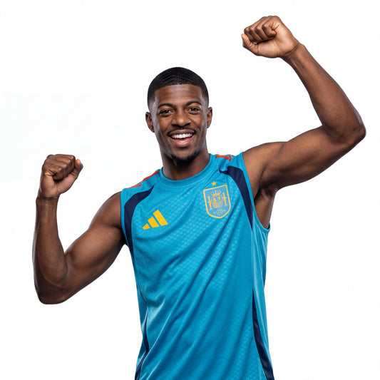 Camisa Espanha 2026 Treino Tank Top Copa do Mundo