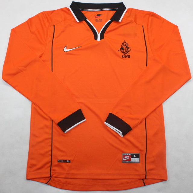 Camisa Retrô Manga Longa Nike Holanda 1998