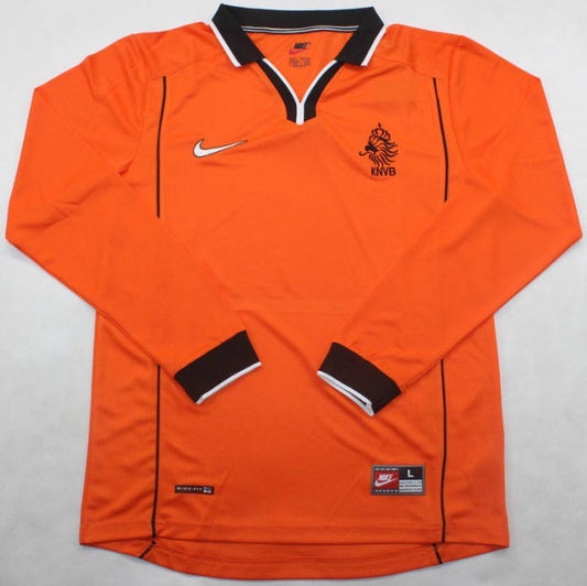 Camisa Retrô Manga Longa Nike Holanda 1998
